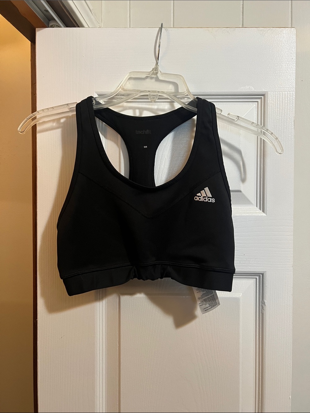adidas Black Racerback Medium-Impact Sports Bra